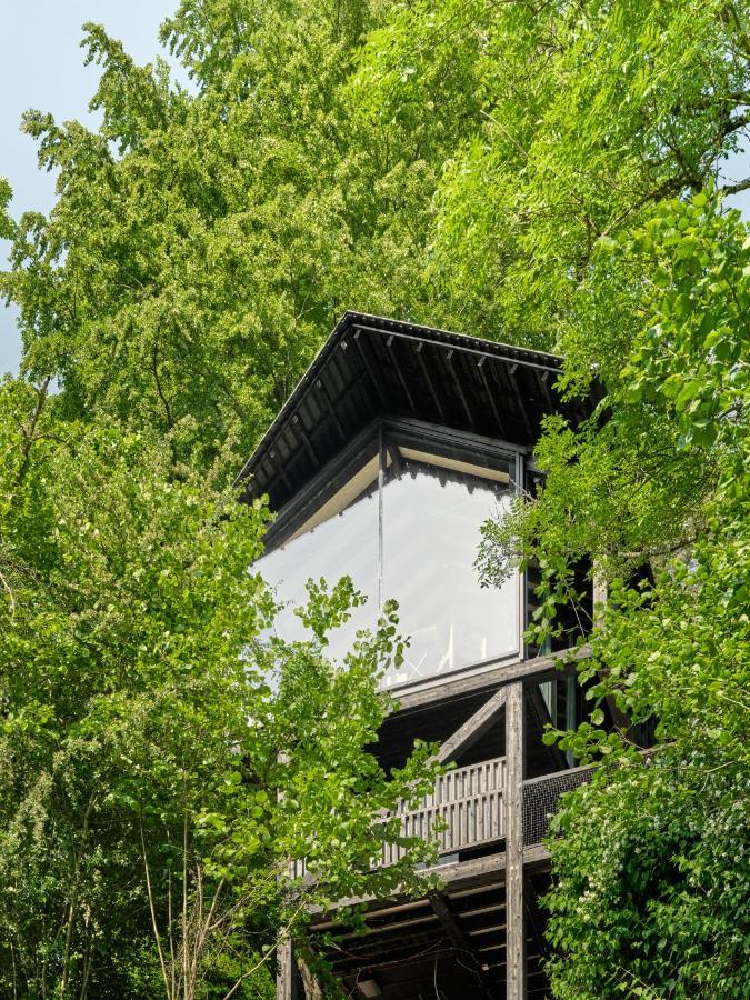 Hutstuf The Beaver & Private Outdoor Spa لاروش ان اردين المظهر الخارجي الصورة